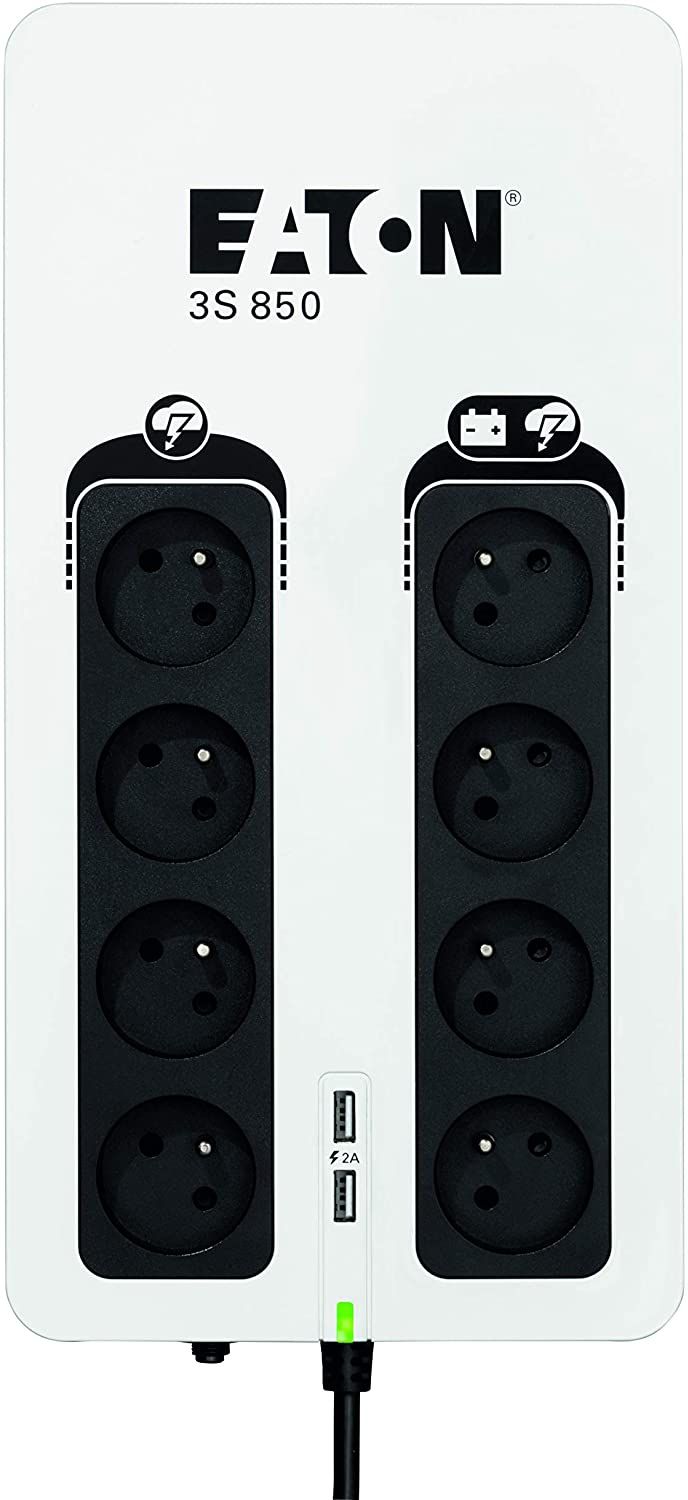 Onduleur Eaton 3S Gen 2 Fr 850Va Blancnoir