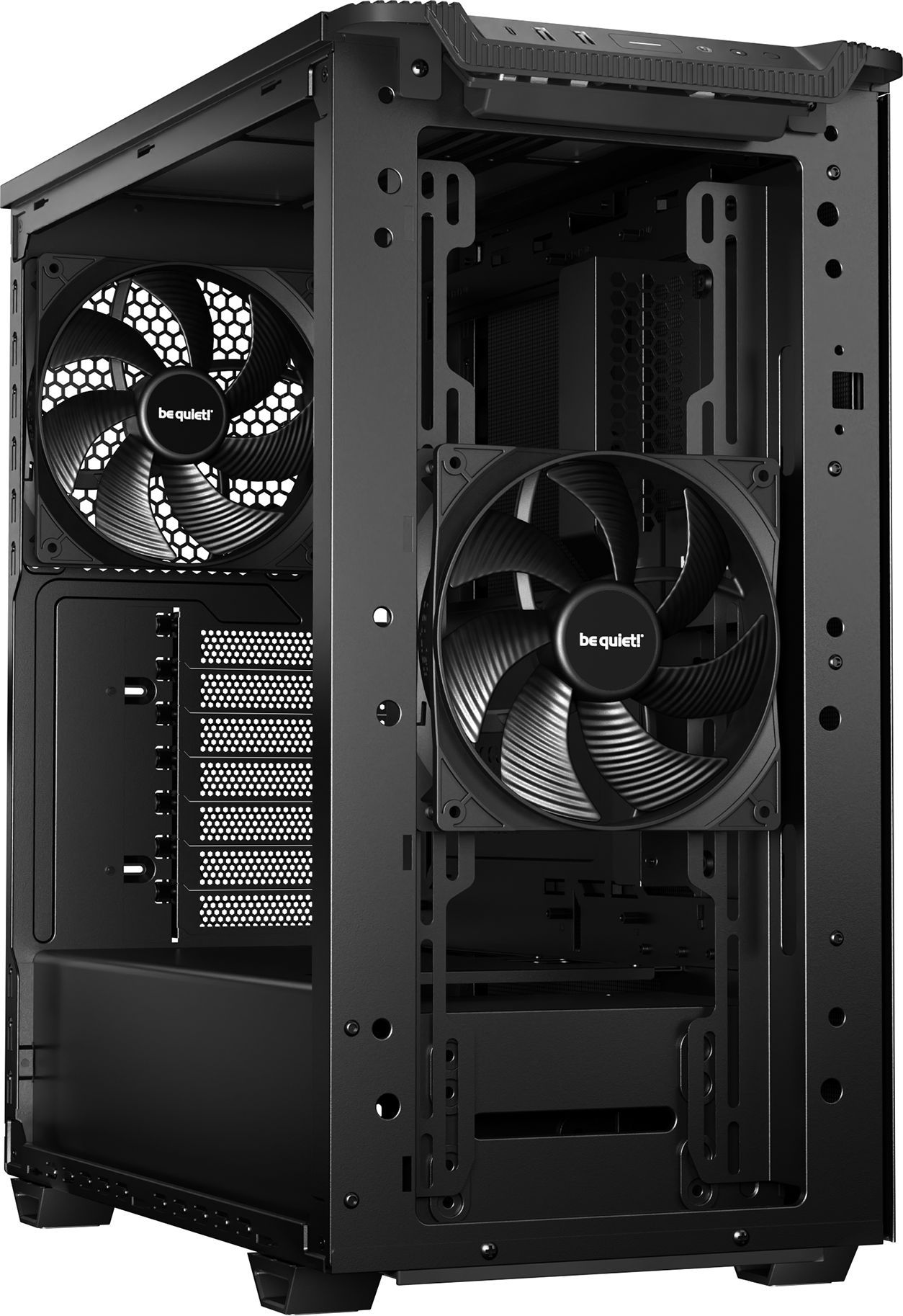 Boitier Moyen Tour Atx Be Quiet Pure Base 501 Airflow Avec Panneau Vitre Noir