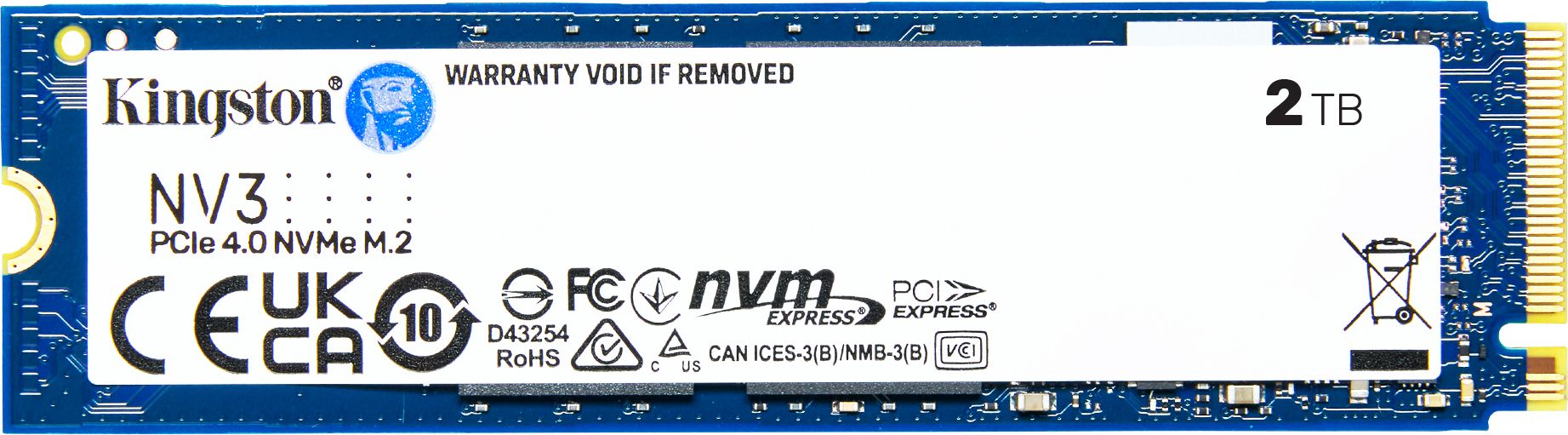 Disque Ssd Kingston Nv3 2To Nvme M2 Type 2280