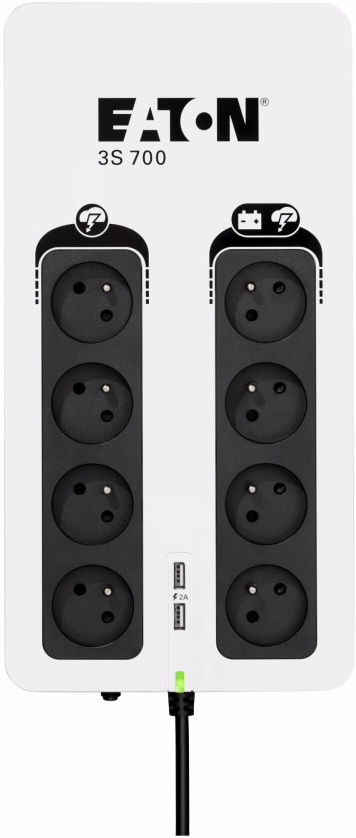 Onduleur Eaton 3S Gen 2 Fr 700Va Blancnoir