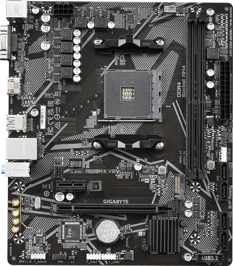 Gigabyte A520M K V2 Am4 Micro Atx