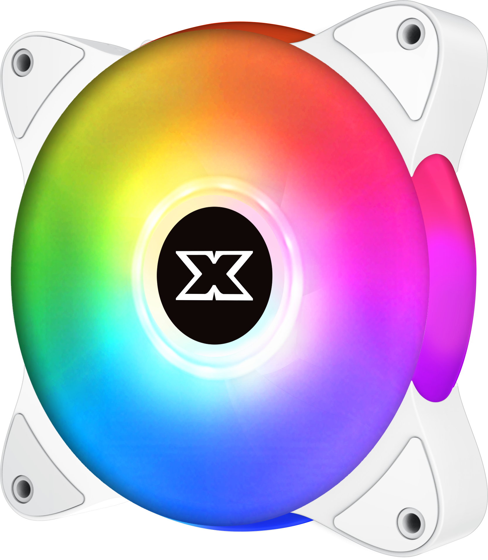 Lot De 3 Ventilateurs De Boitier Xigmatek Galaxy Iii Essential Rgb Blanc