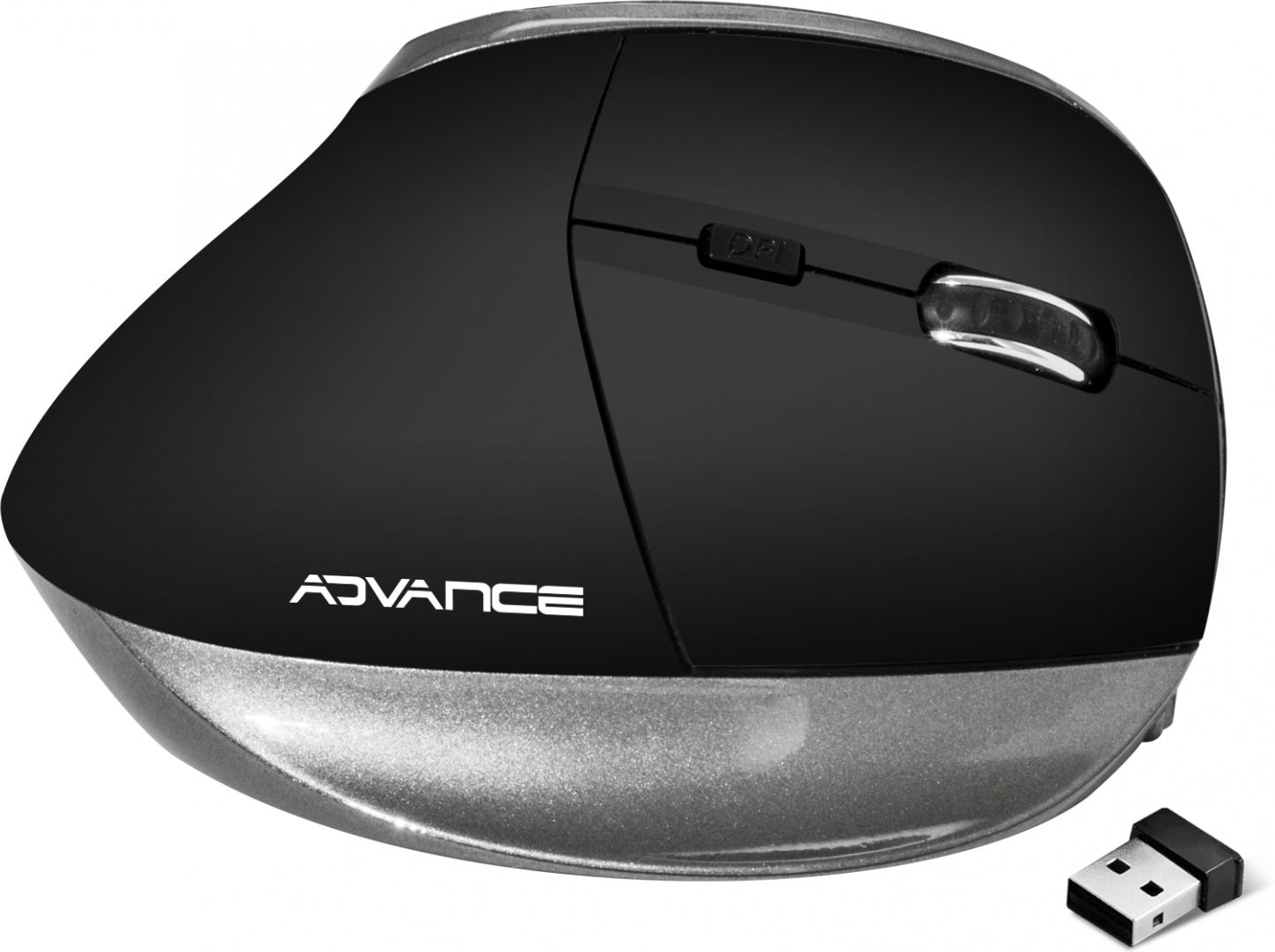 Sans Fil Ergonomique Advance Vertical Plus Noir