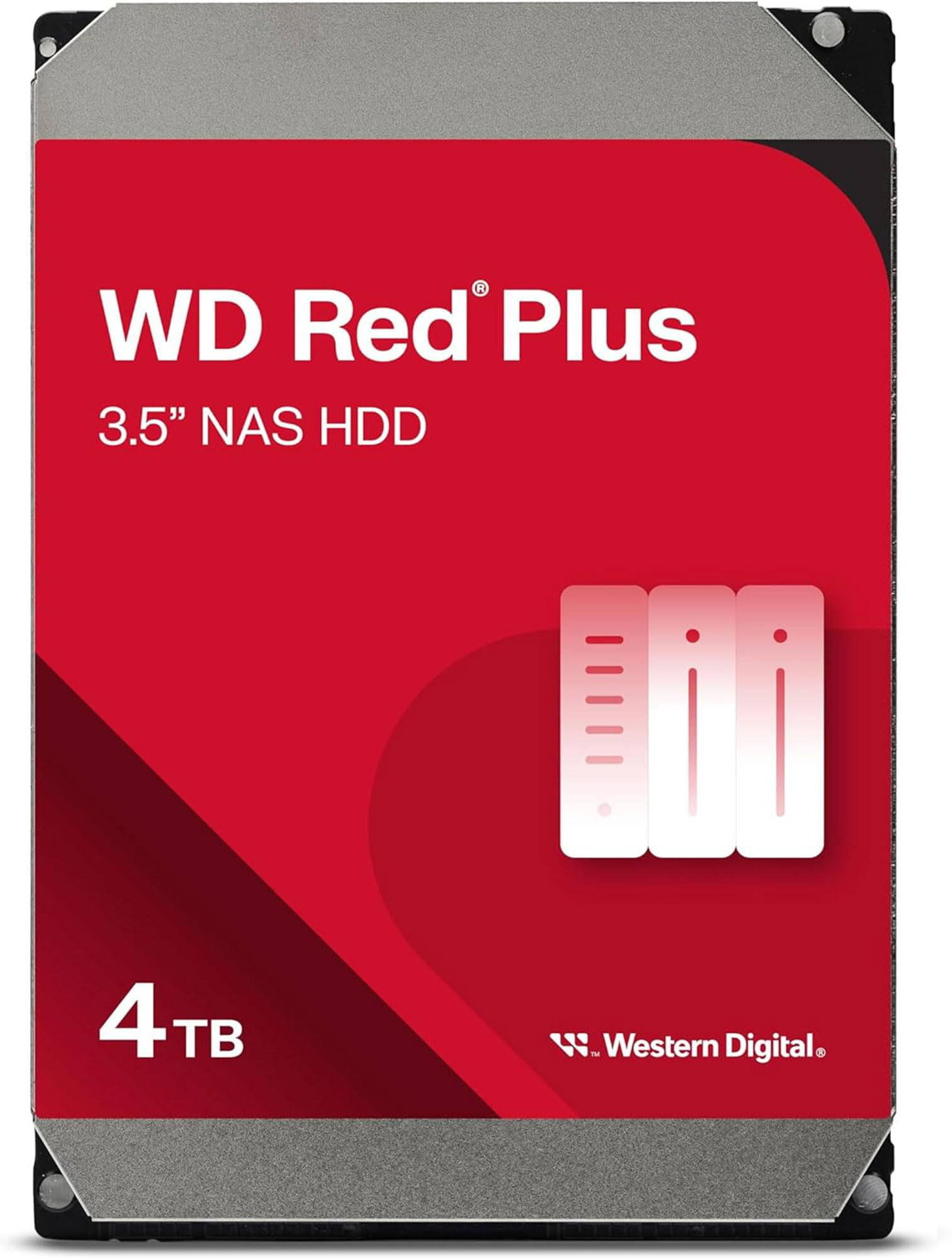 Disque Dur 35 Pouces Western Digital Red Plus Nas 4To 128Mo S Ata 35 Pouces