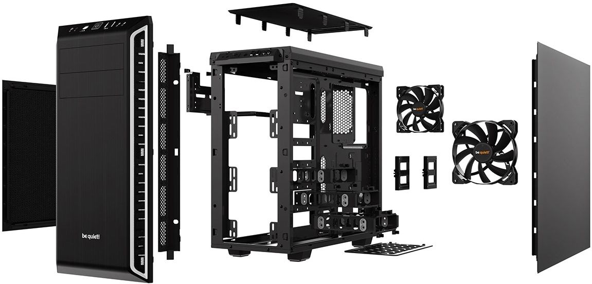 Boitier Moyen Tour Atx Be Quiet Pure Base 600 Noirargent