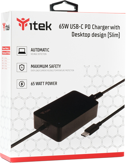 Secteur Itek Pour Ordinateur Portable 1X Port Usb C 65W