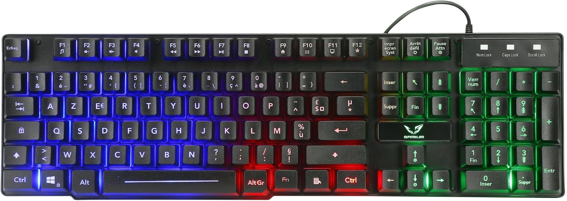 Pack Gamer 4En1 Claviersouriscasquetapis We Gamium Rgb Noir