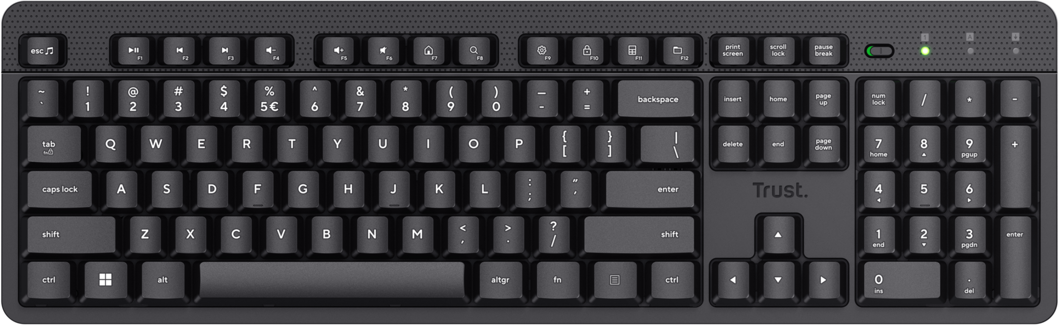 Pack 2En1 Claviersouris Silencieux Sans Fil Trust Ody Ii Noir