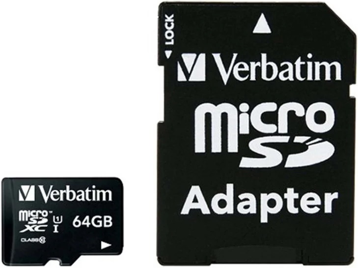 Carte Memoire Micro Sd Verbatim Premium 64Go Avec Adaptateur