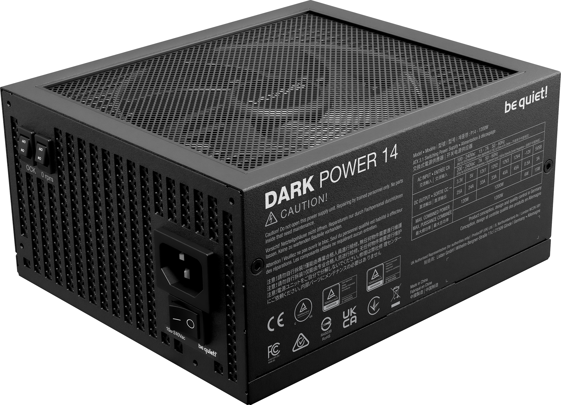 Alimentation Atx Be Quiet Dark Power 14 1200W Noir