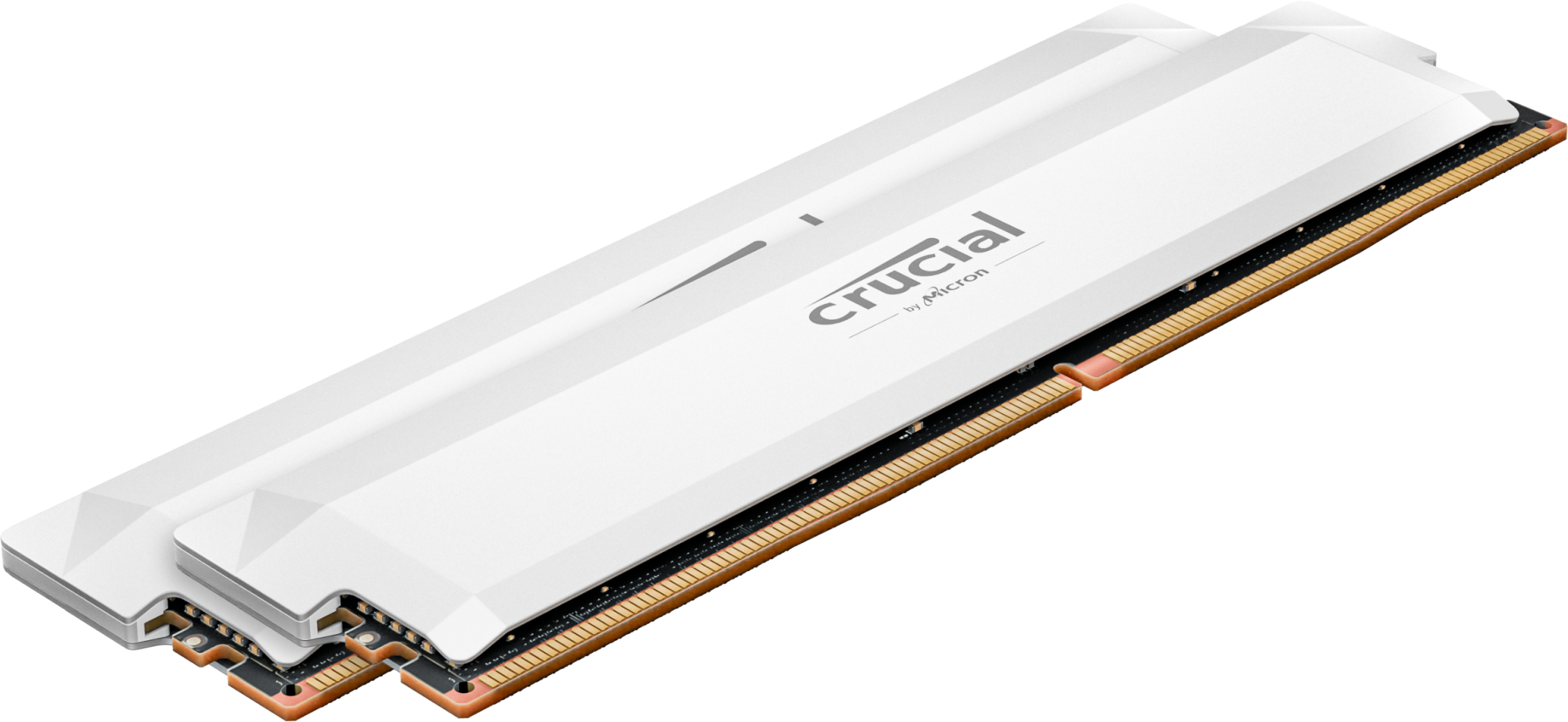 Kit Barrettes Memoire 32Go 2X16Go Dimm Ddr5 Crucial Pro Oc Gaming 6000Mhz Blanc