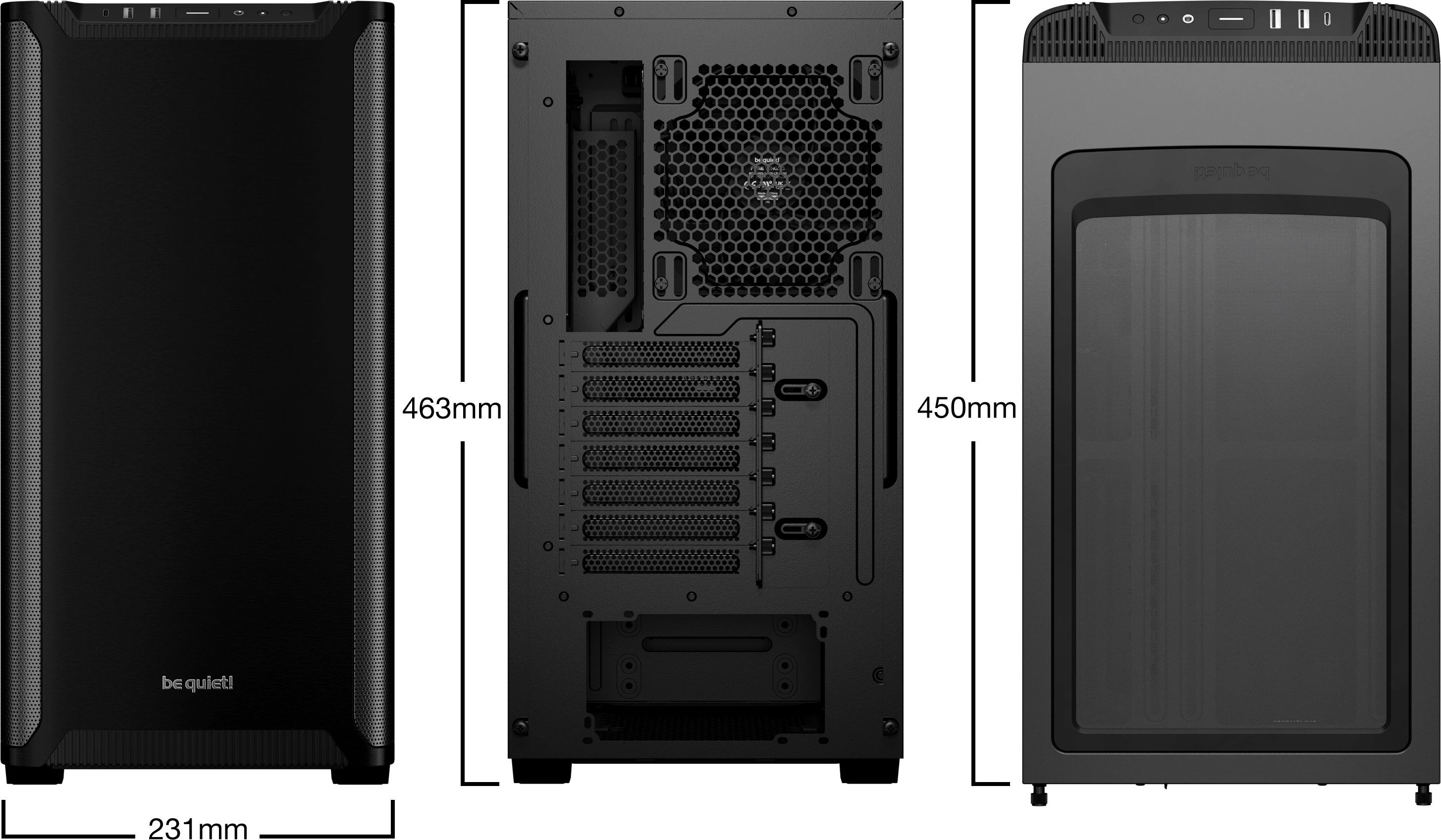 Boitier Moyen Tour Atx Be Quiet Pure Base 501 Noir