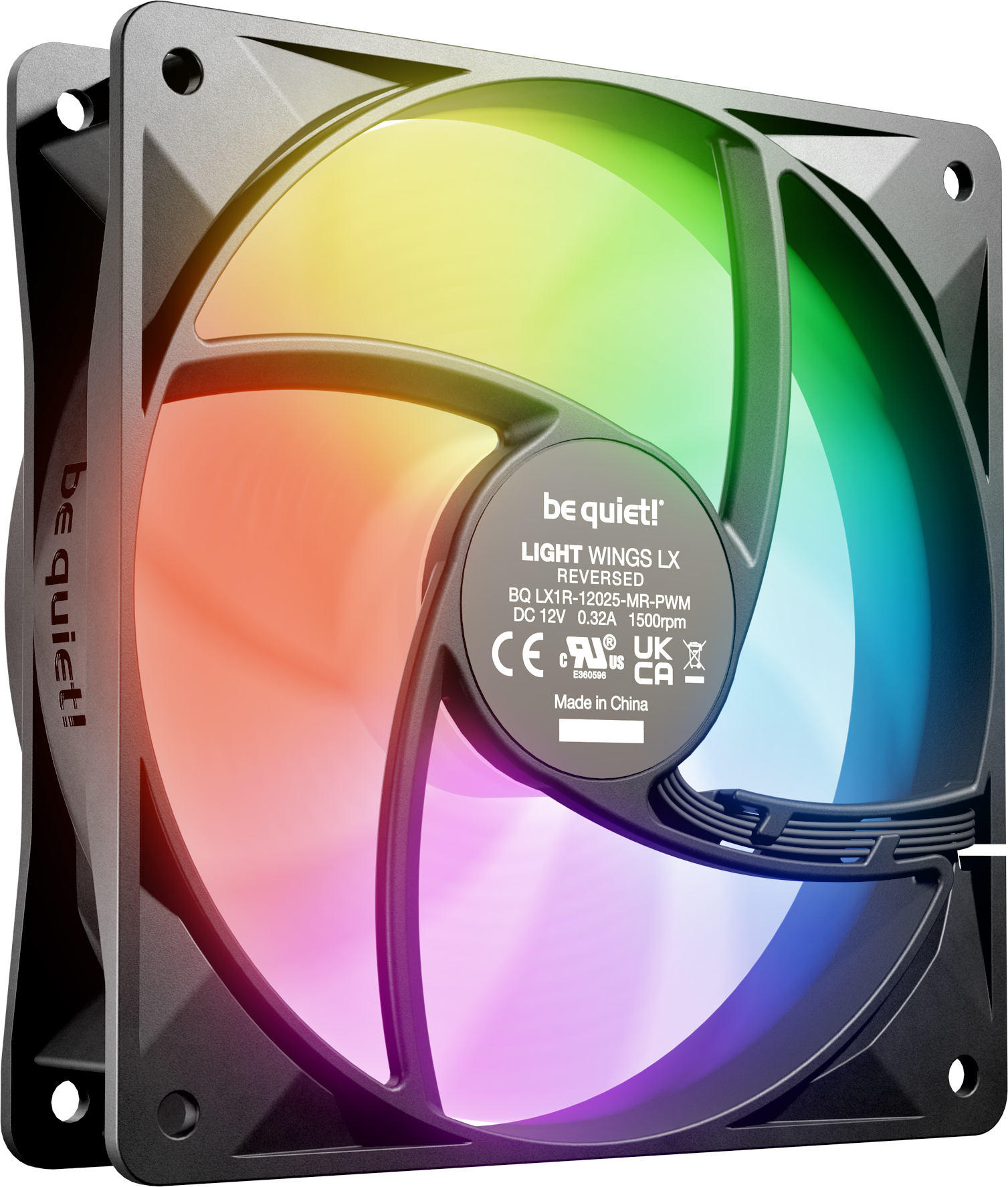 Be Quiet Light Wings Lx Reverse Rgb 12Cm Noir