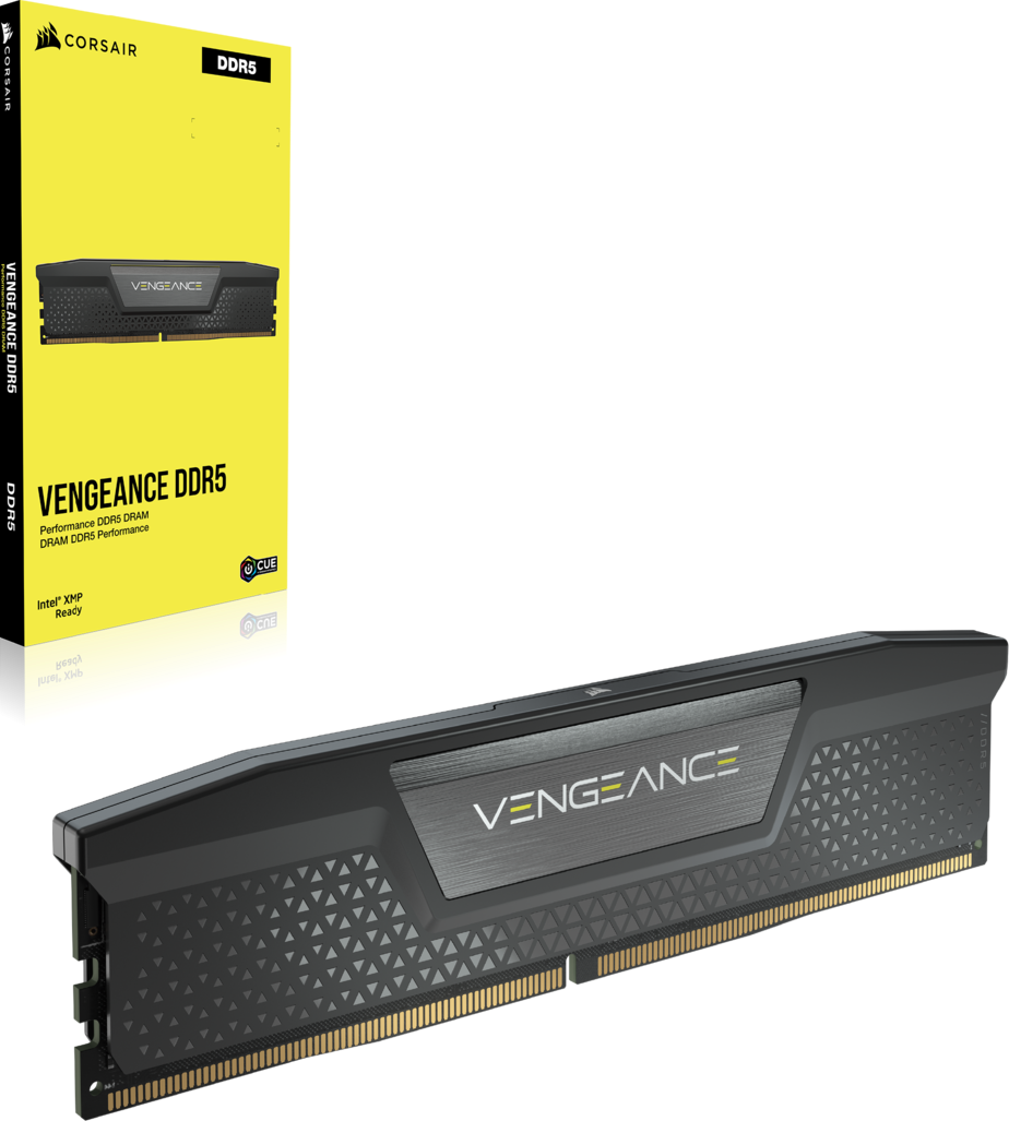 Kit Barrettes Memoire 64Go 2X32Go Dimm Ddr5 Corsair Vengeance 5200Mhz Noir