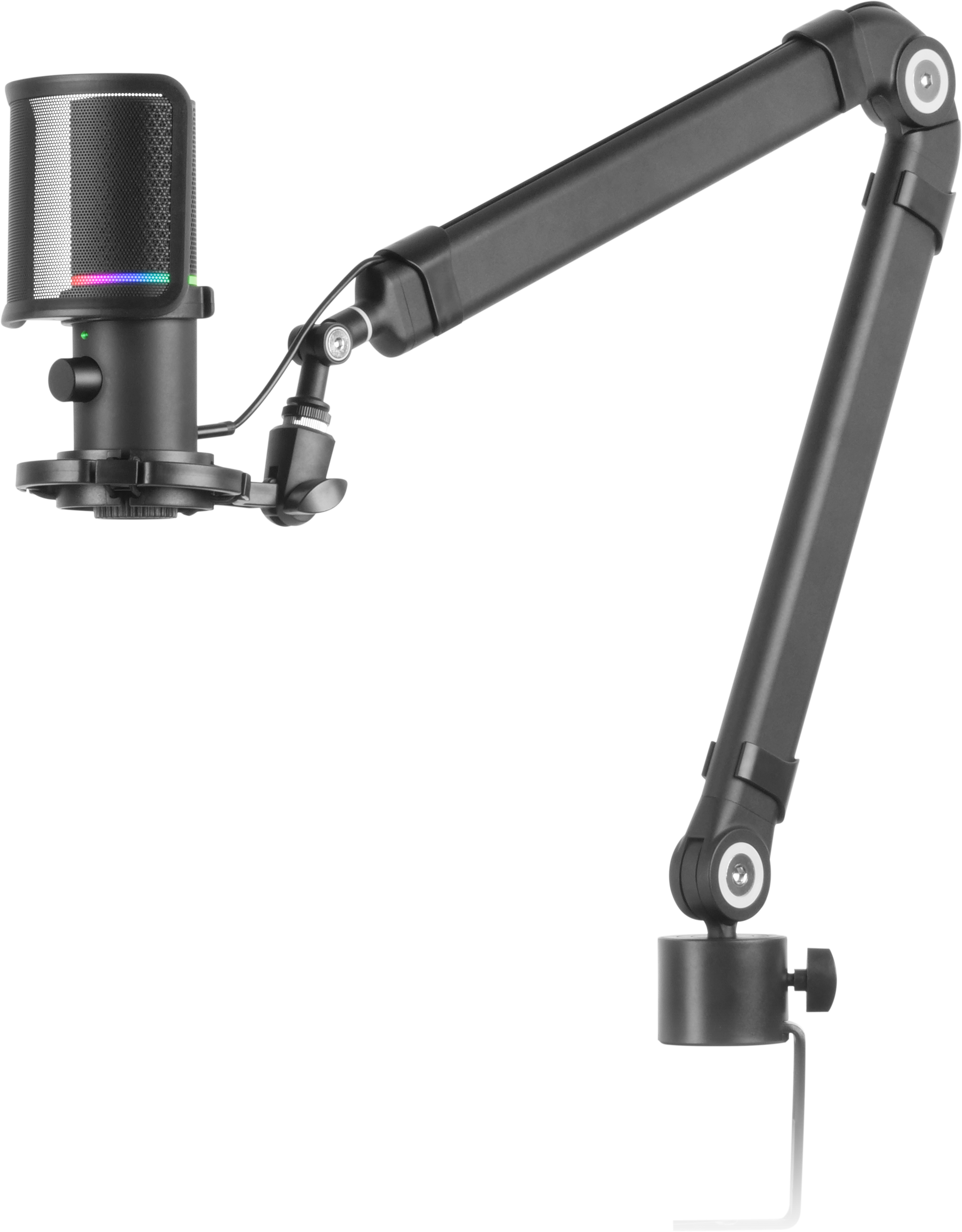 Microphone Mars Gaming Mmic Xt Rgb Avec Bras De Montage Noir