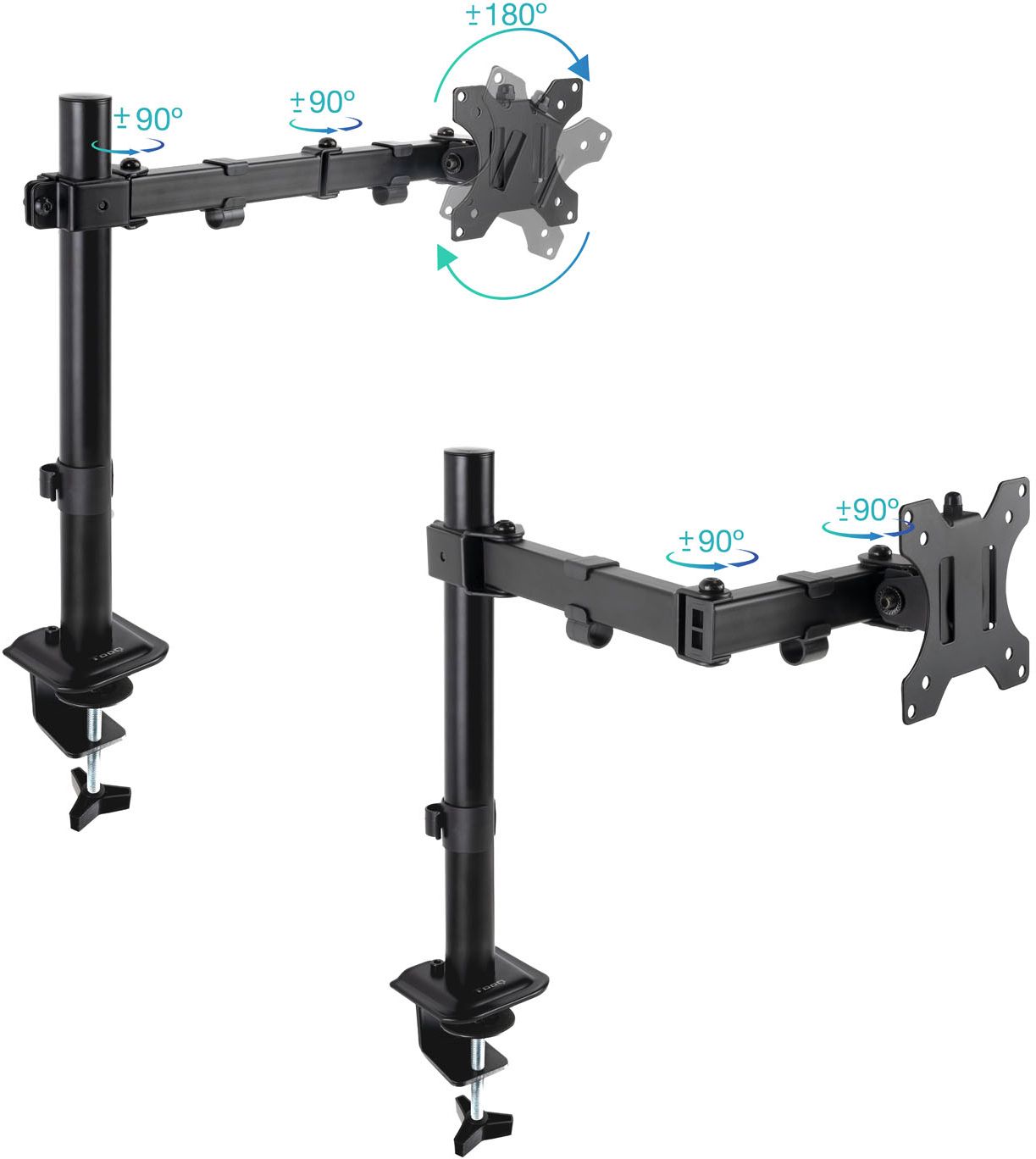 Support Ecran A Fixer Tooq Db1801Tn 17 Pouces 32 Pouces 8Kg Max Noir
