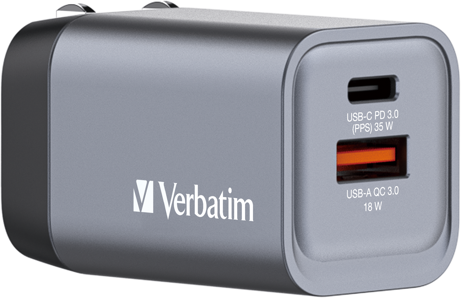 Secteur Verbatim Gnc 1X Port Usb A 1X Port Usb C 35W Noir
