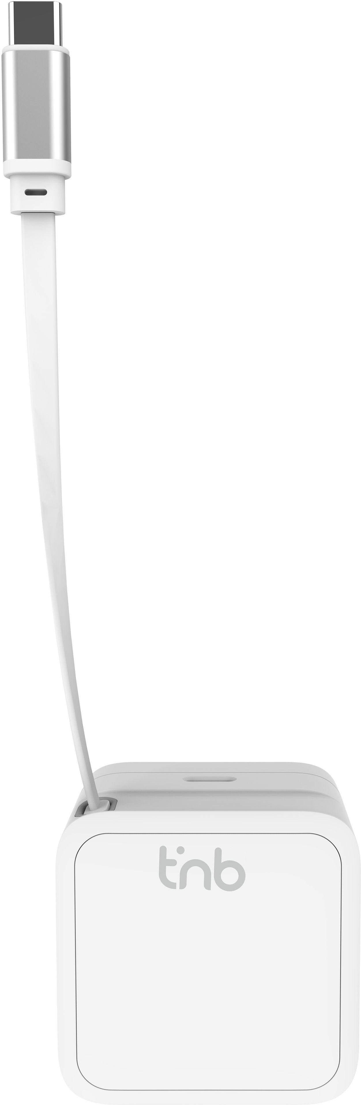 Secteur Tnb Tugn Block 2X Usb C Avec Cable Retractable 35W Blanc