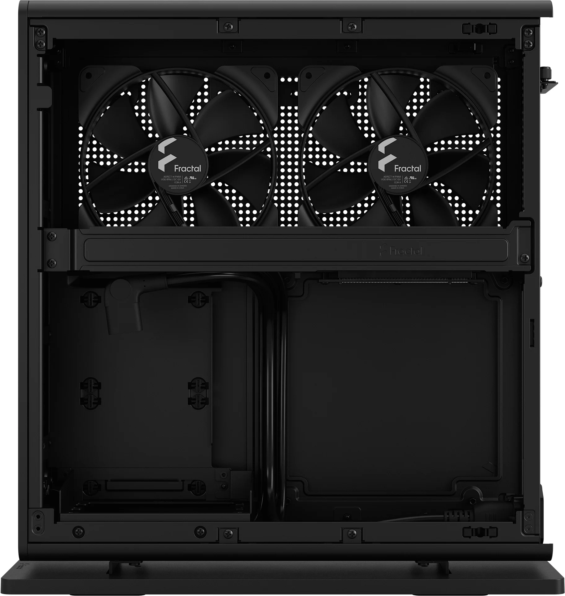 Boitier Mini Tour Mini Itx Fractal Design Ridge Noir