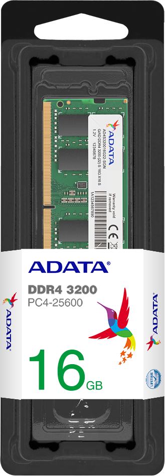 Barrette Memoire 16Go Sodimm Ddr4 Adata Premier 3200Mhz Vert