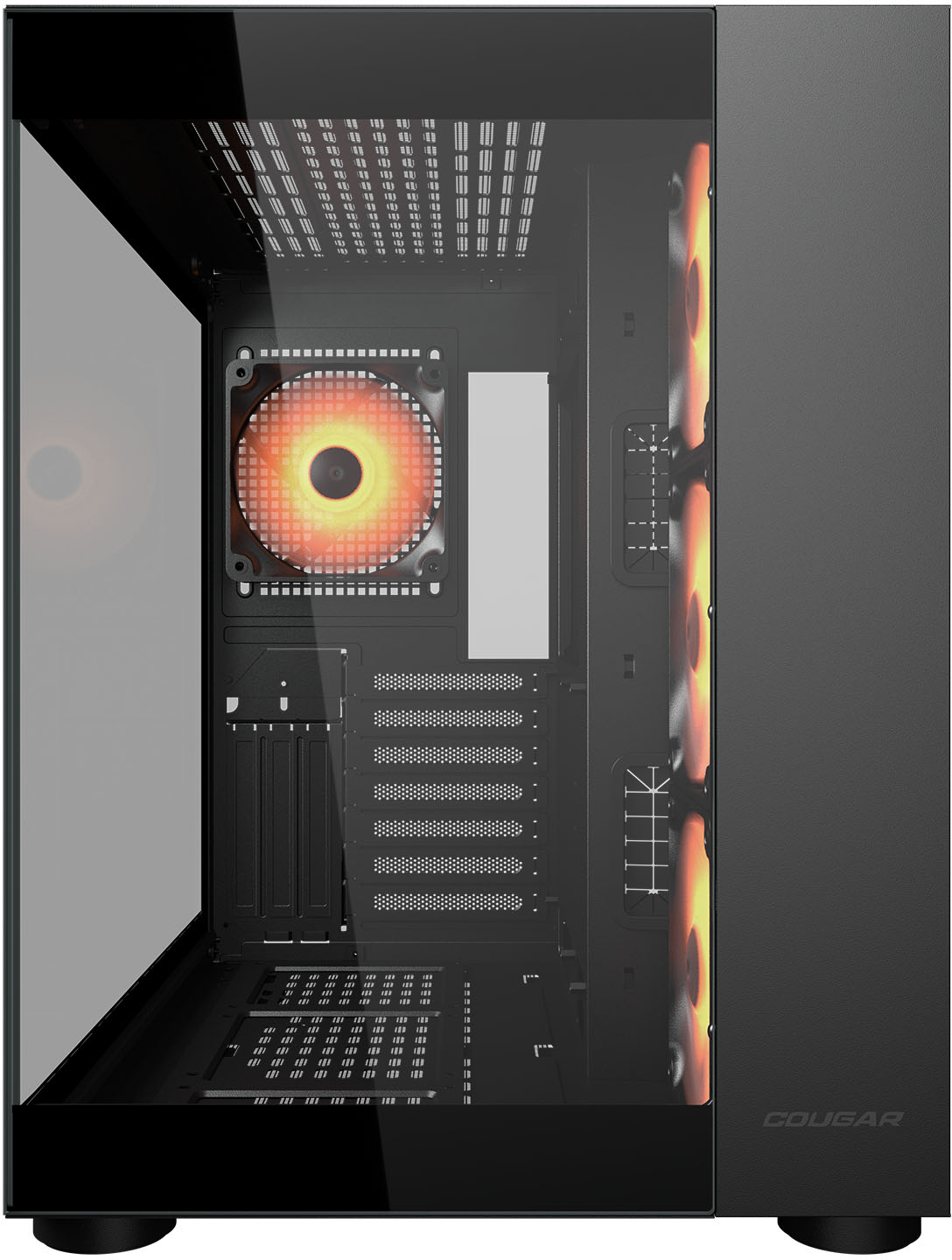 Boitier Moyen Tour Atx Cougar Fv150 Rgb Avec Panneaux Vitres Noir