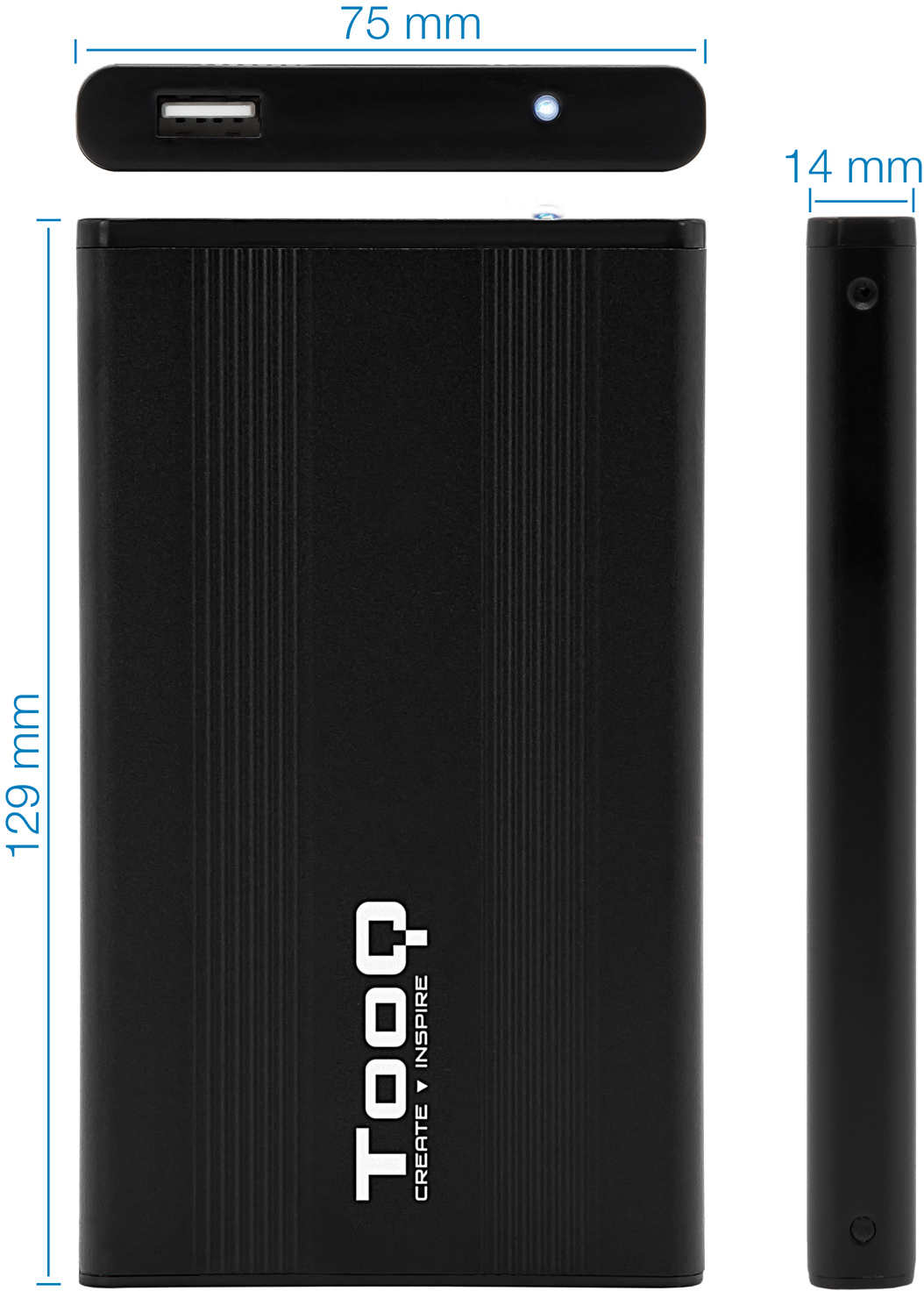 Usb 20 Tooq Tqe 2510 S Ata 25 Pouces Noir