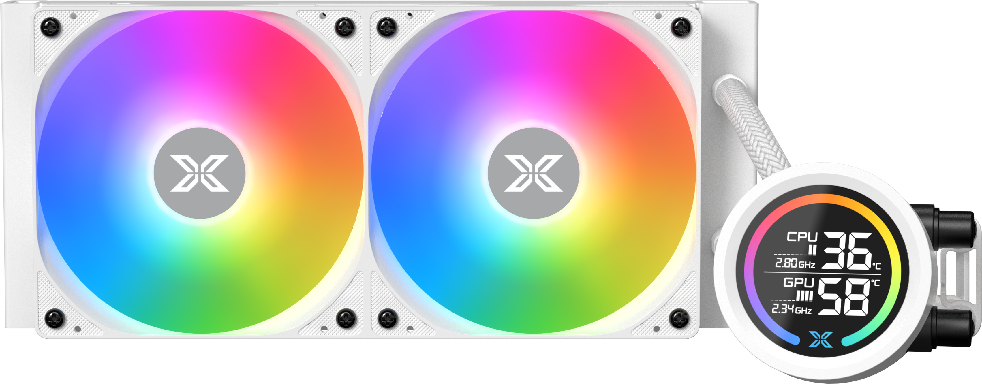 Kit Watercooling Aio Xigmatek Liquid Killer Digital Rgb 240Mm Blanc