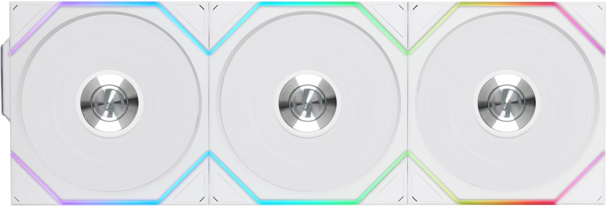 Lot De 3 Ventilateurs De Boitier Lian Li Uni Fan Tl Wireless Reverse Rgb 12Cm Blanc