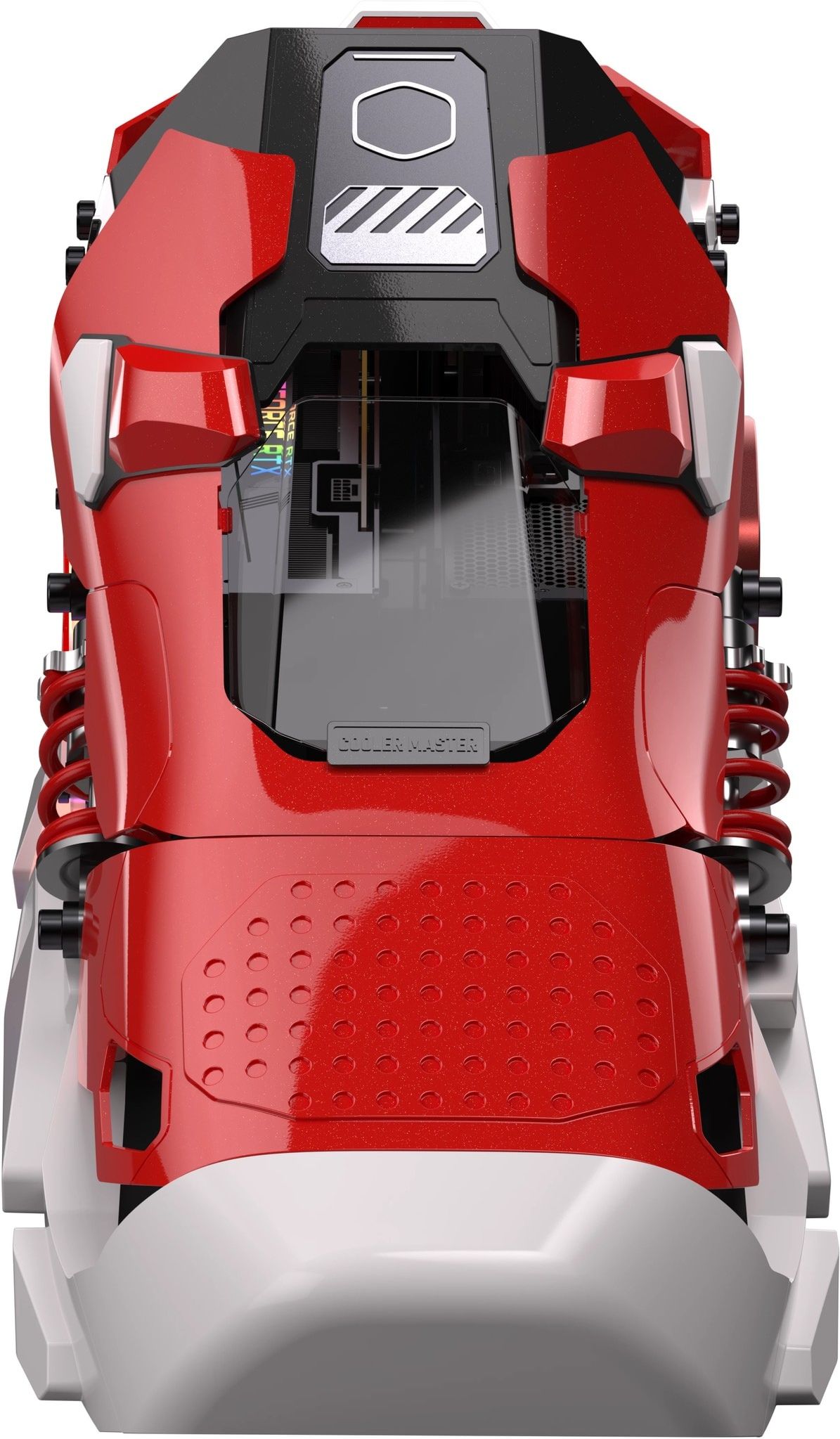 Boitier Custom Mini Itx Cooler Master Sneaker X Avec Alimentation 850W Rouge