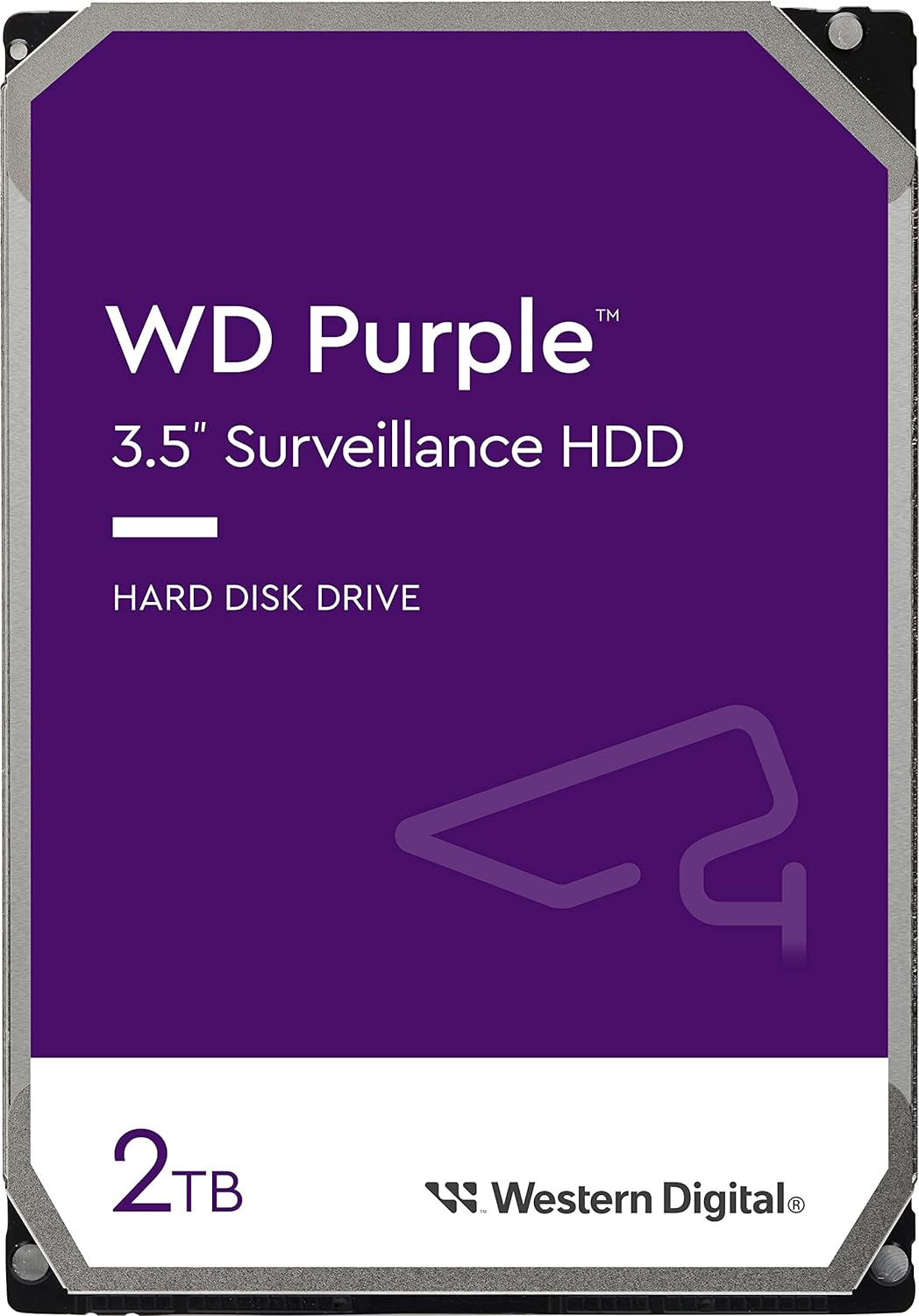 Disque Dur 35 Pouces Western Digital Purple Surveillance 2To 64Mo S Ata