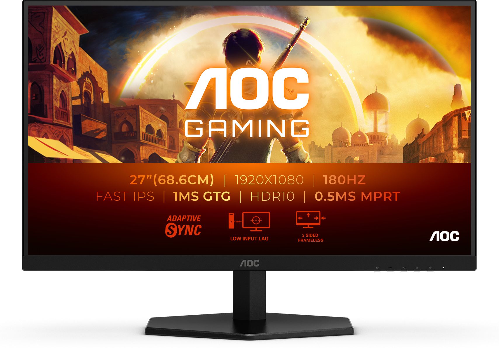 27 Pouces Aoc Gaming G4 27G42E Full Hd 180Hz Noir