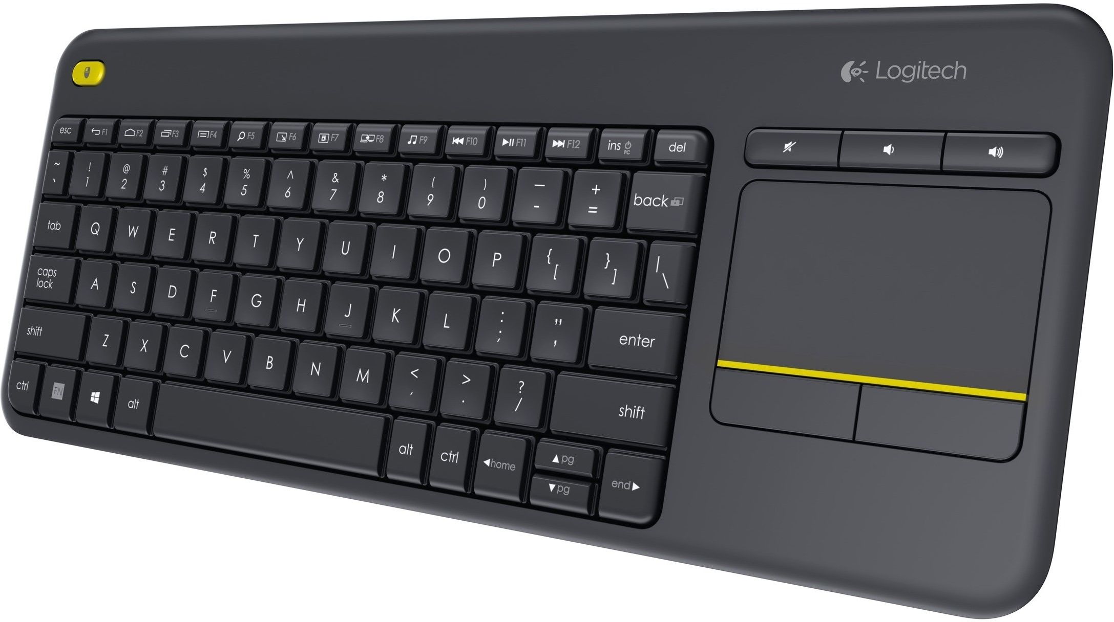 Sans Fil Logitech K400 Plus Wireless Touch Noir