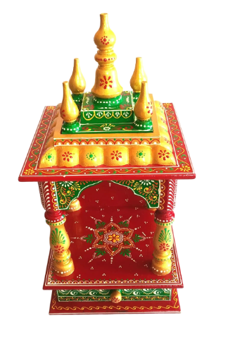 Handcrafted Wooden Temple