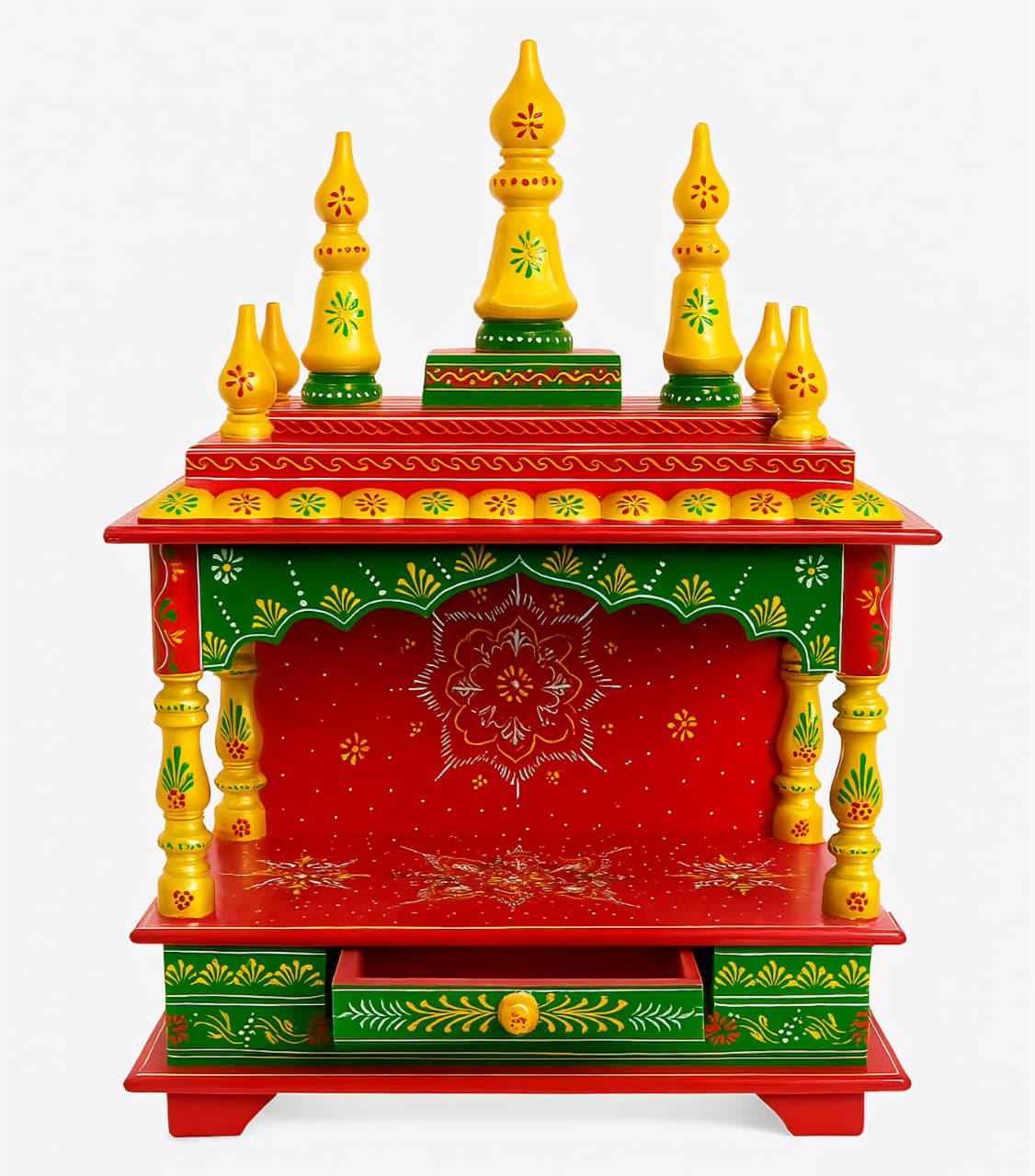 Hand-painted Wooden Temple
