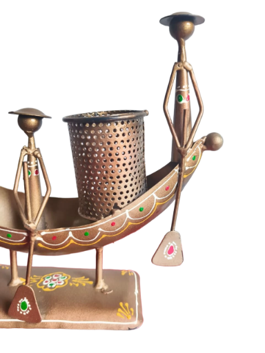 Handcrafted Brass Boat Showpiece