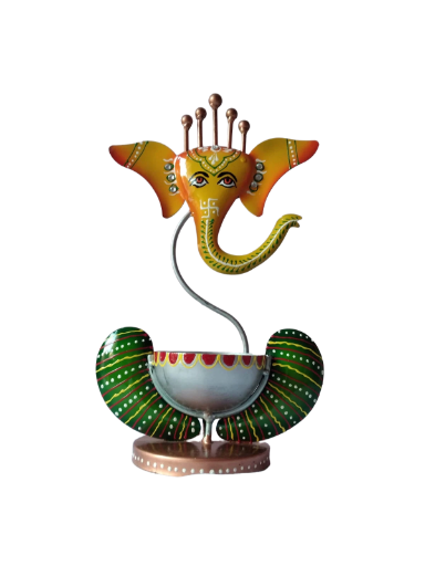 Handcrafted Ganesh Metal Decorative Bowl