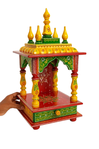 Handcrafted Wooden Temple