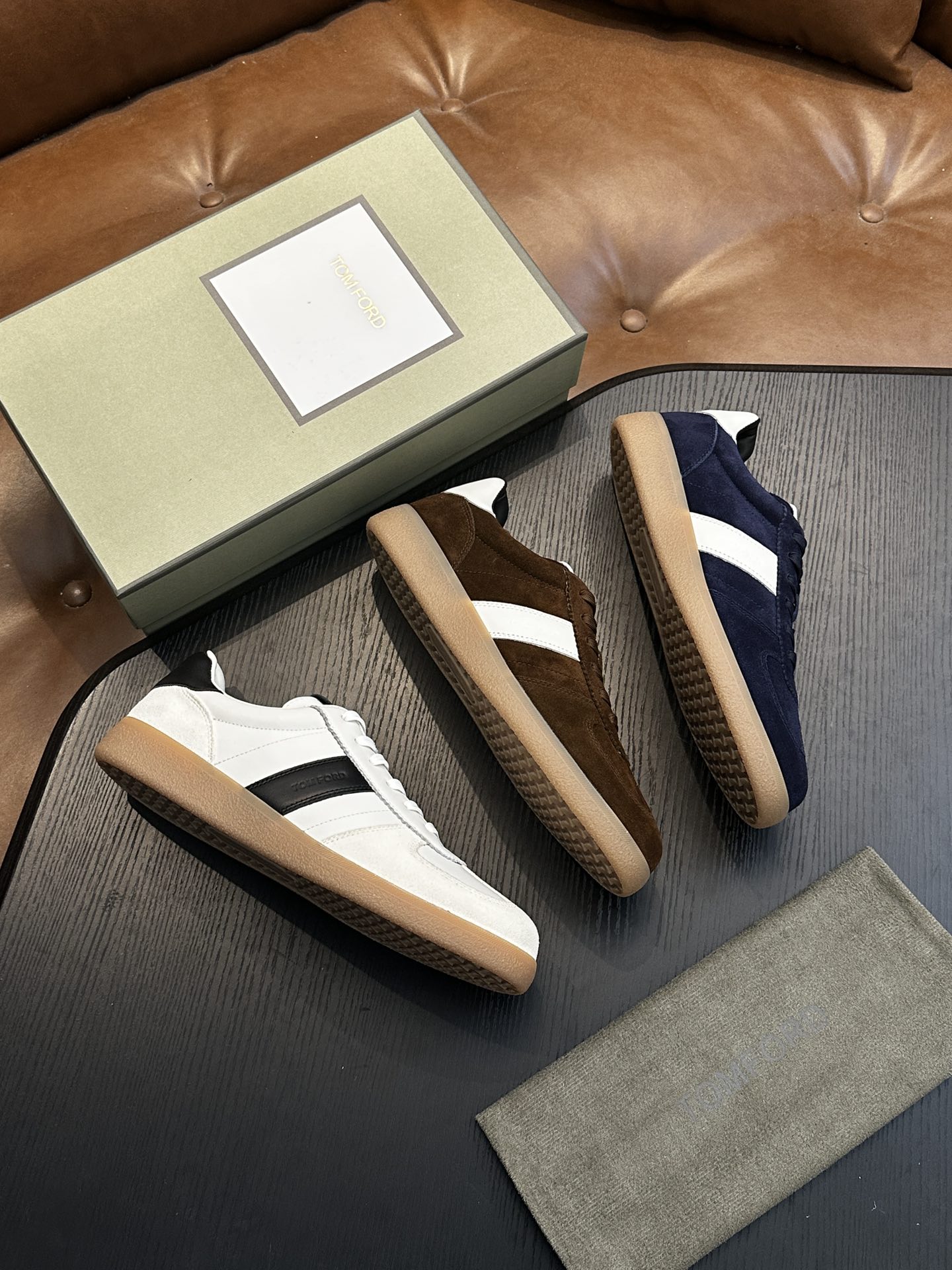 Tom Ford Archer Suede Sneakers