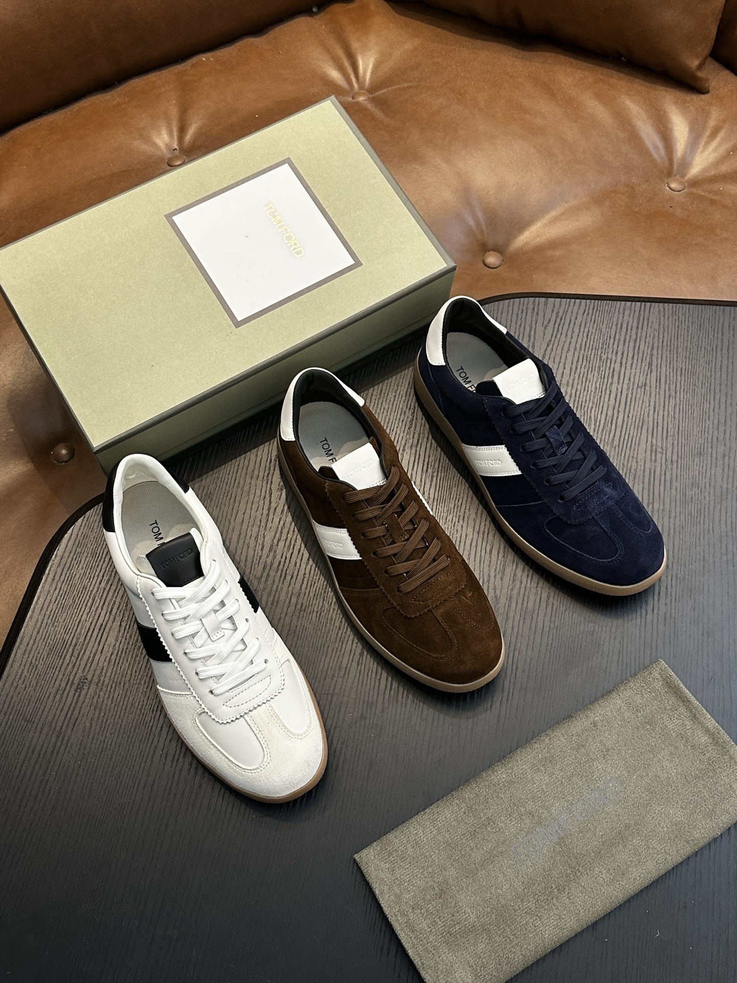 Tom Ford Archer Suede Sneakers