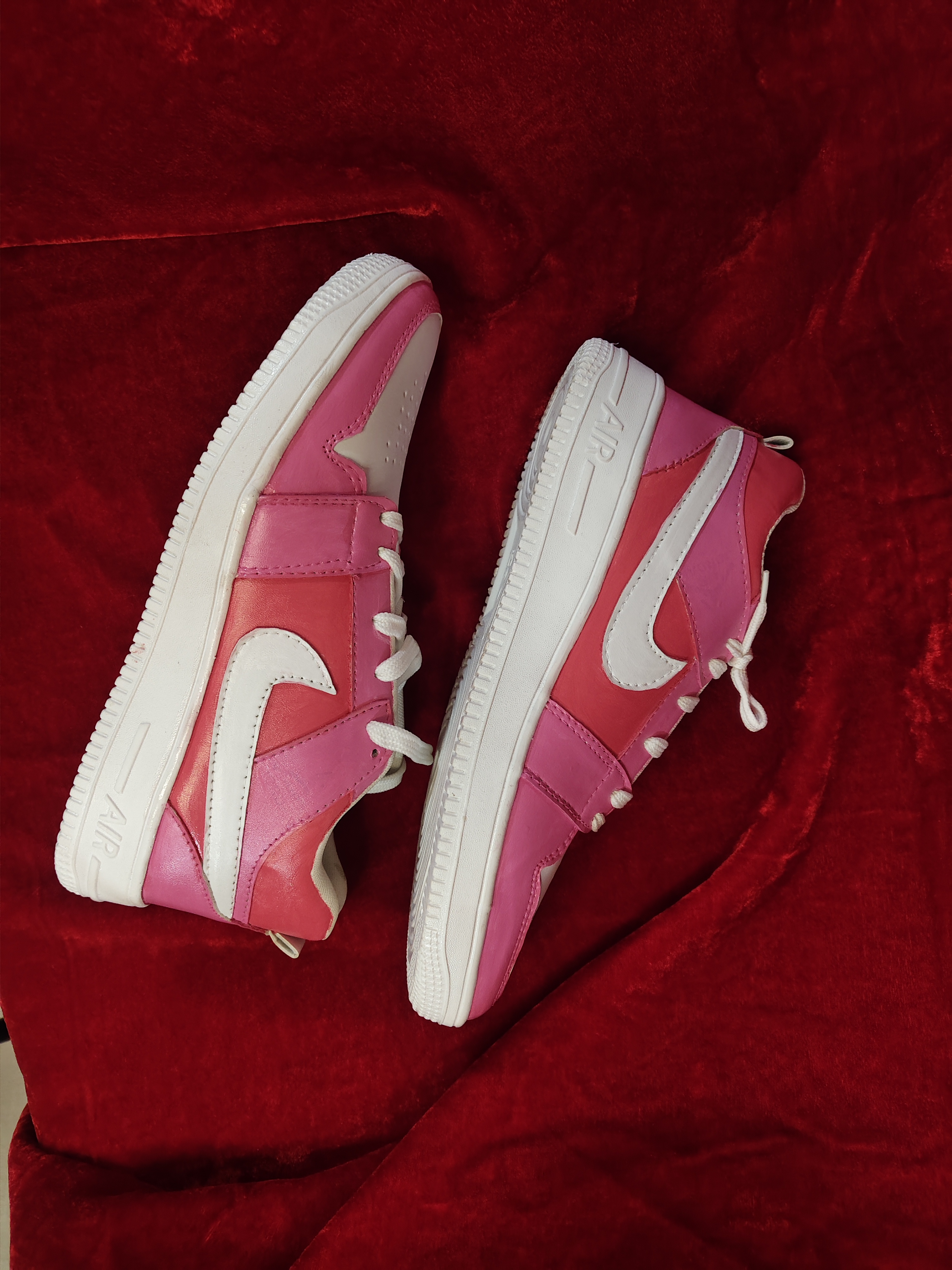 Pink White Sneakers