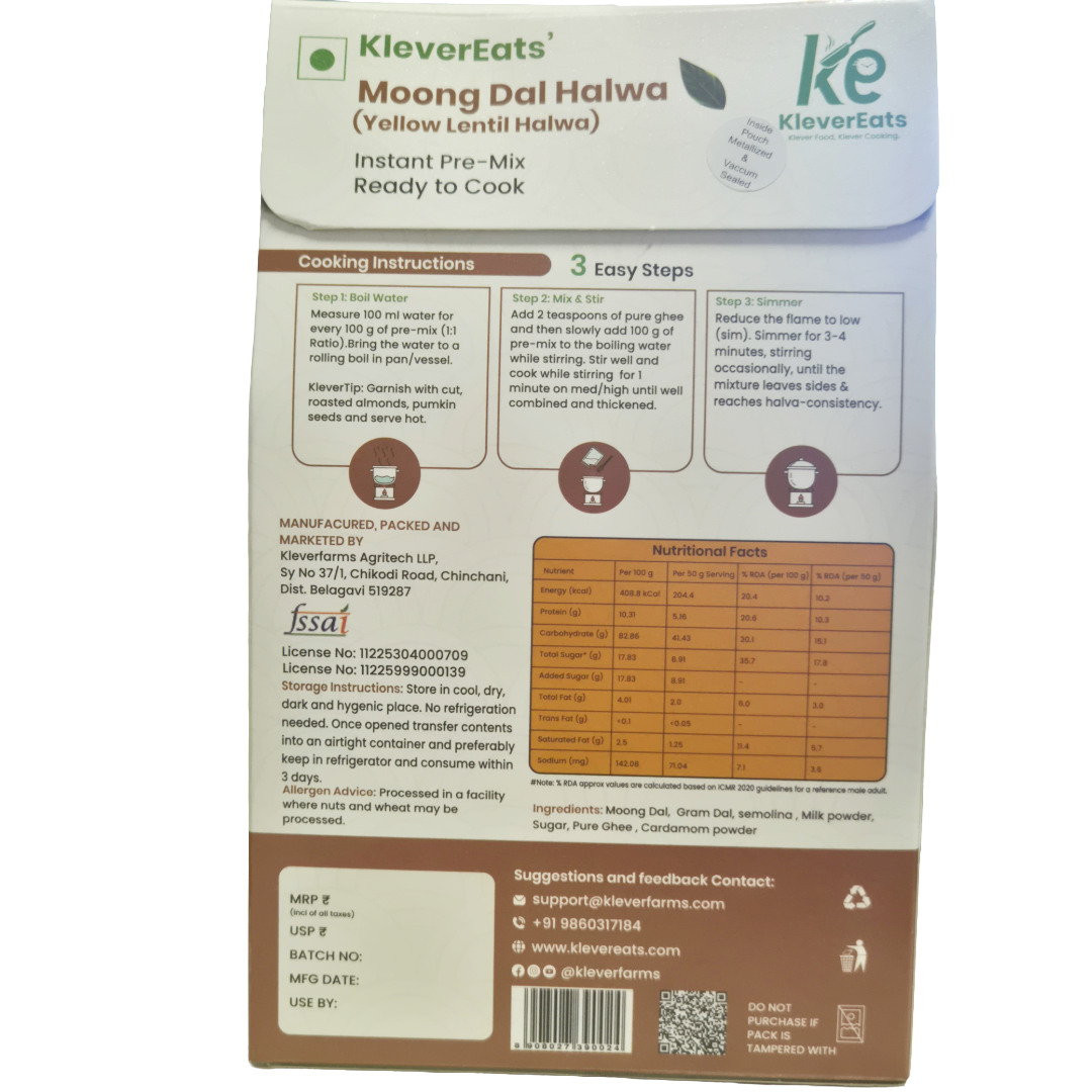 Moong Dal Halwa Instant Pre-Mix