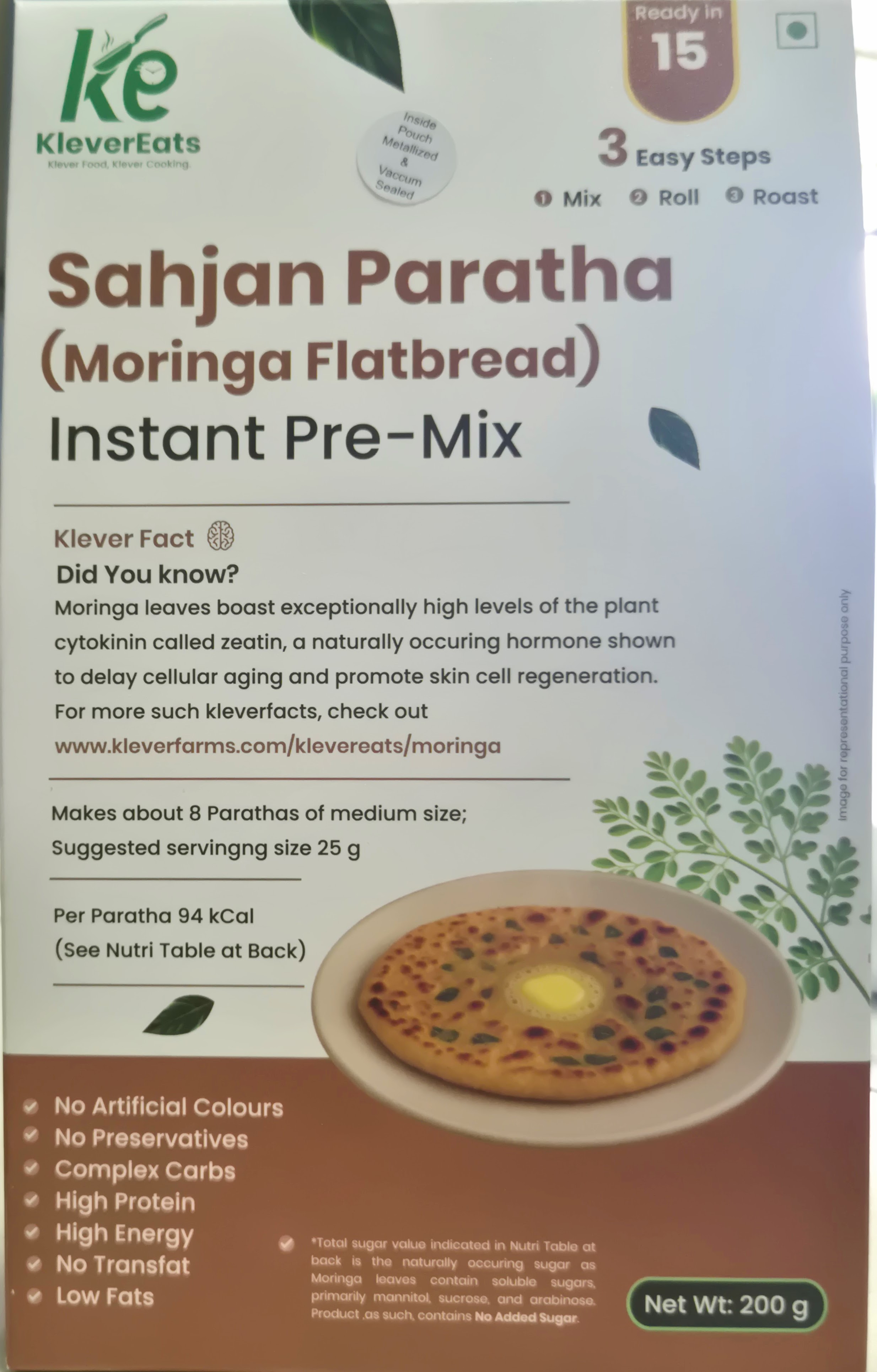 Sahjan Paratha (Moringa Flatbread) Instant Pre-Mix