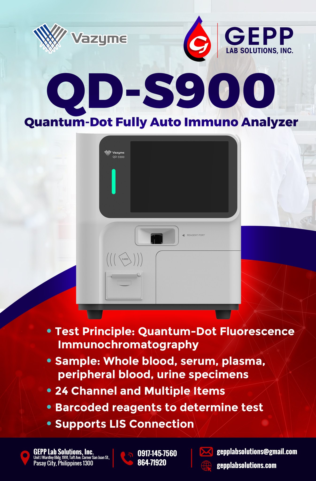 QD-S900 Fully Auto Immuno Analyzer