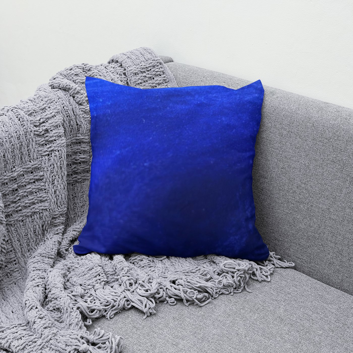 Blue Velvet Pillow Cover