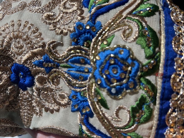 Embroidered Saree Pillow Cover