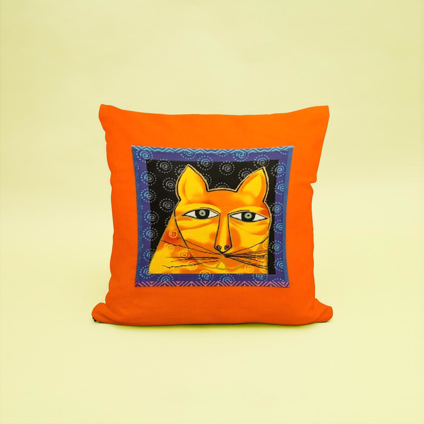 Orange Kitty Pillow Cover