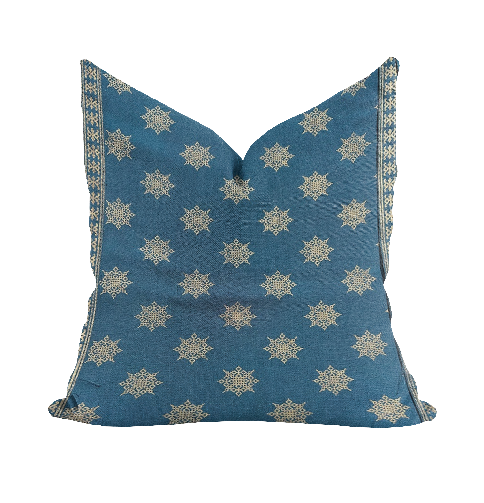 Blue/Gold Saree Pillow Cover