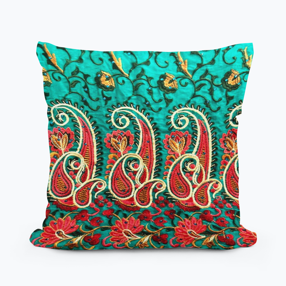 Embroidered Decorative Pillow Cover