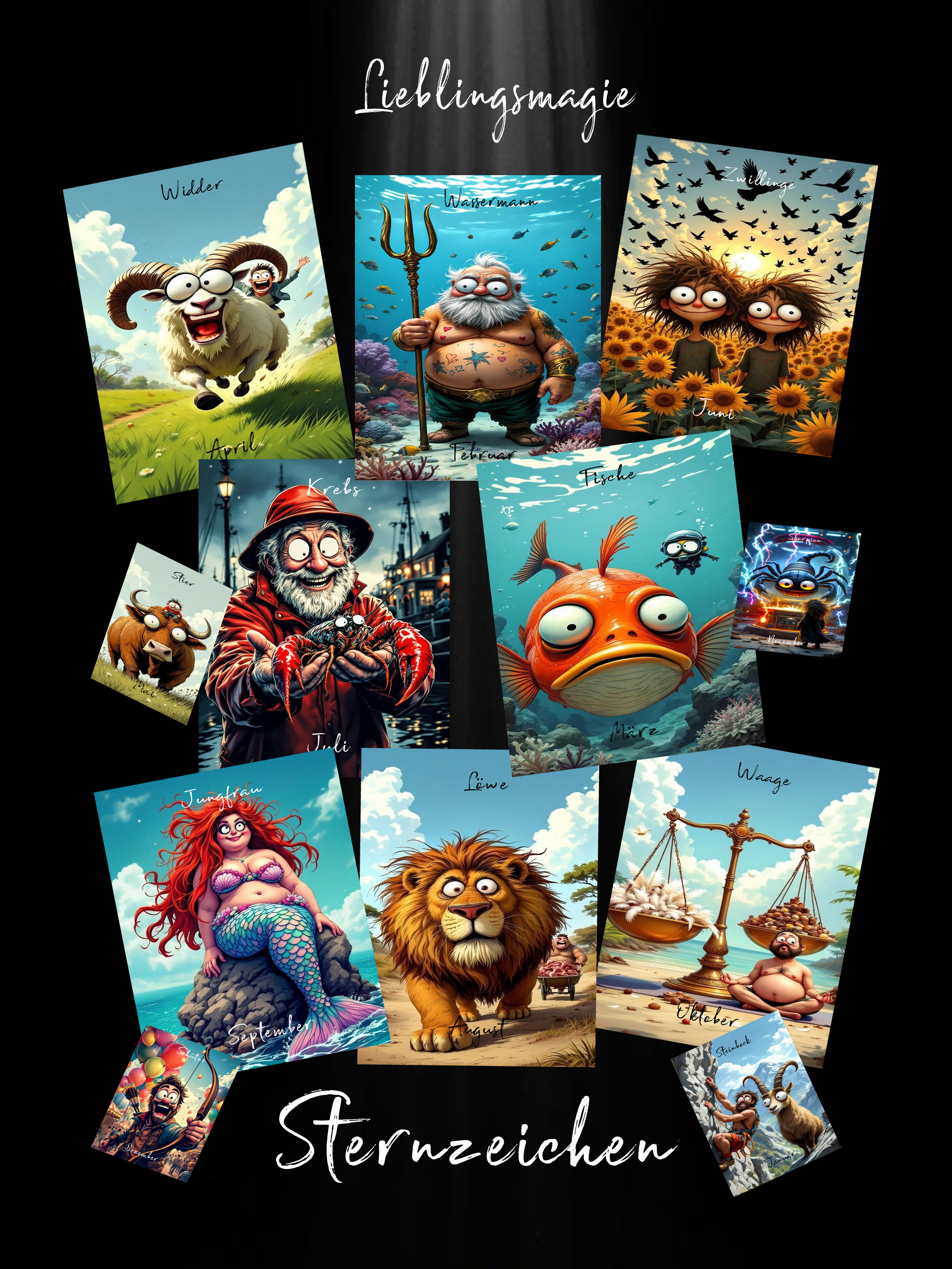 Sternzeichen-Karten