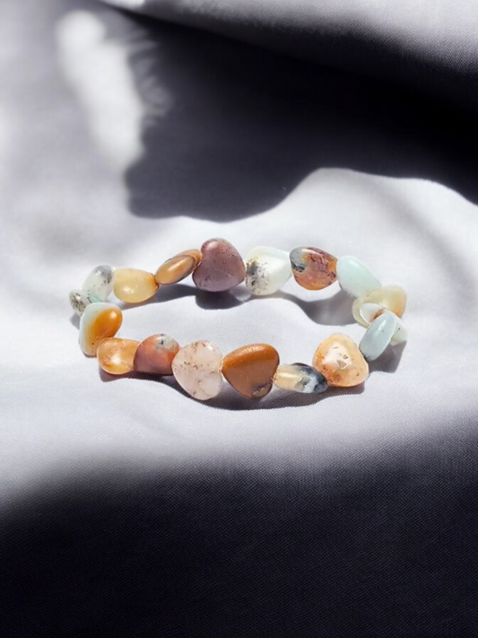 Amazonit Herzen Armband